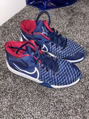 Nike KD Kids' Blue and Red Athletic Shoes